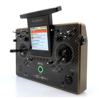 Vysielač JETI DUPLEX DC-24II Carbon Line – bronz elox (Rev.2)