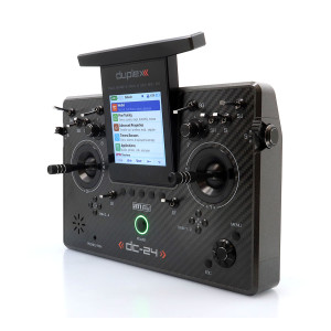 Vysielač JETI DUPLEX DC-24II Carbon Line – sivá lakovaná (Rev.2)