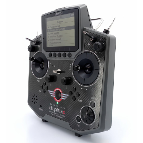Vysielač JETI DUPLEX DS-12 Carbon – sivý (Special Edition 23)