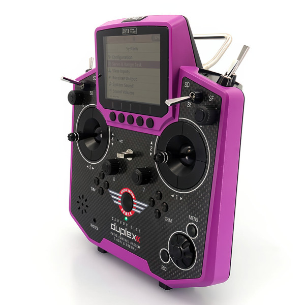 Vysielač JETI DUPLEX DS-12 Carbon – fialový (Special Edition 23)