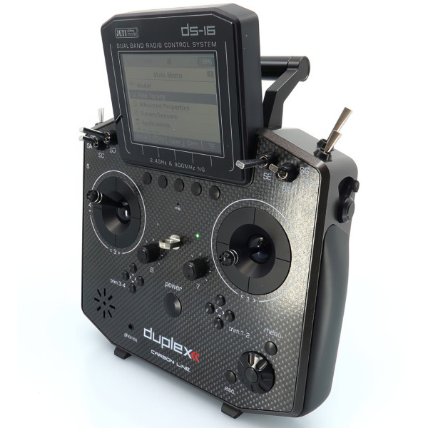 Vysielač JETI DUPLEX DS-16 II Carbon Line – čierny lakovaný